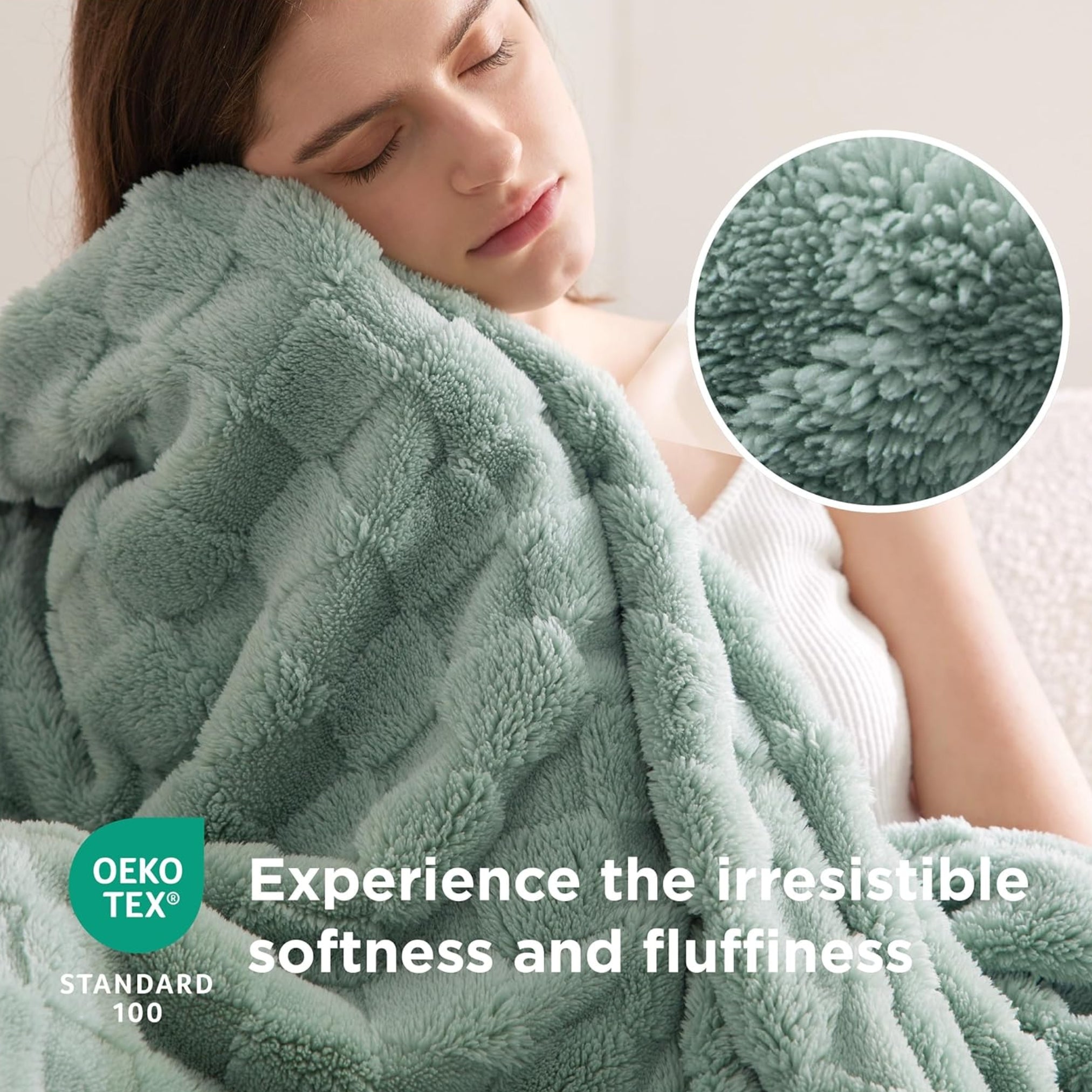 Loft & Aura™ Cozy Checkered Fleece Throw Blanket