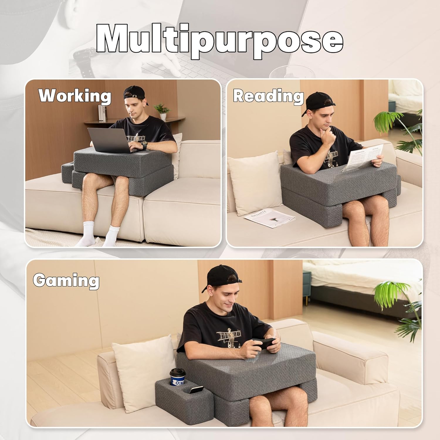 Loft & Aura™ Reading Pillow Lap Desk