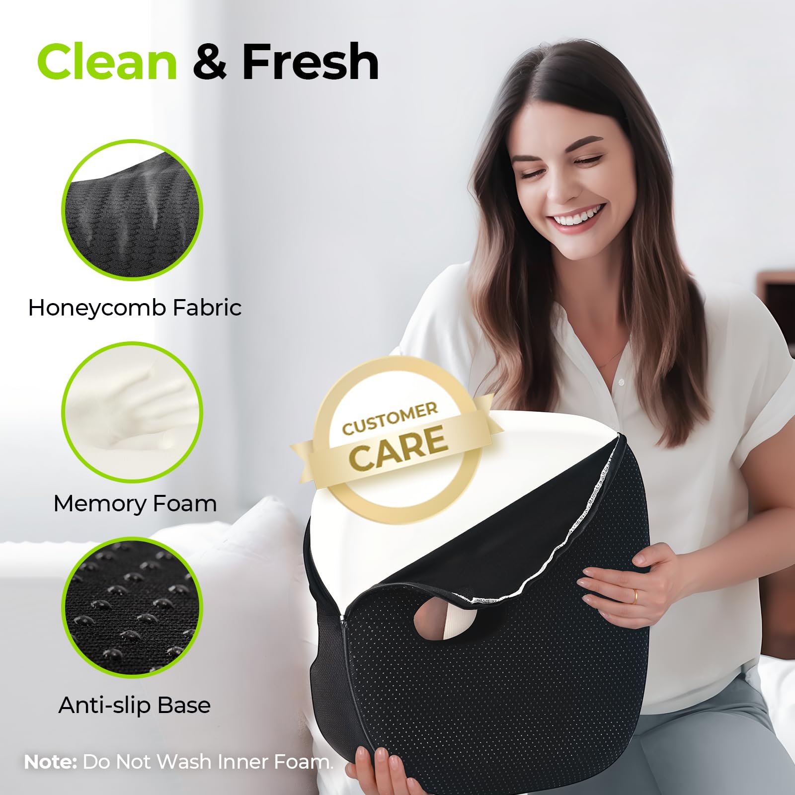 Loft & Aura™ Innovative Donut Cushion