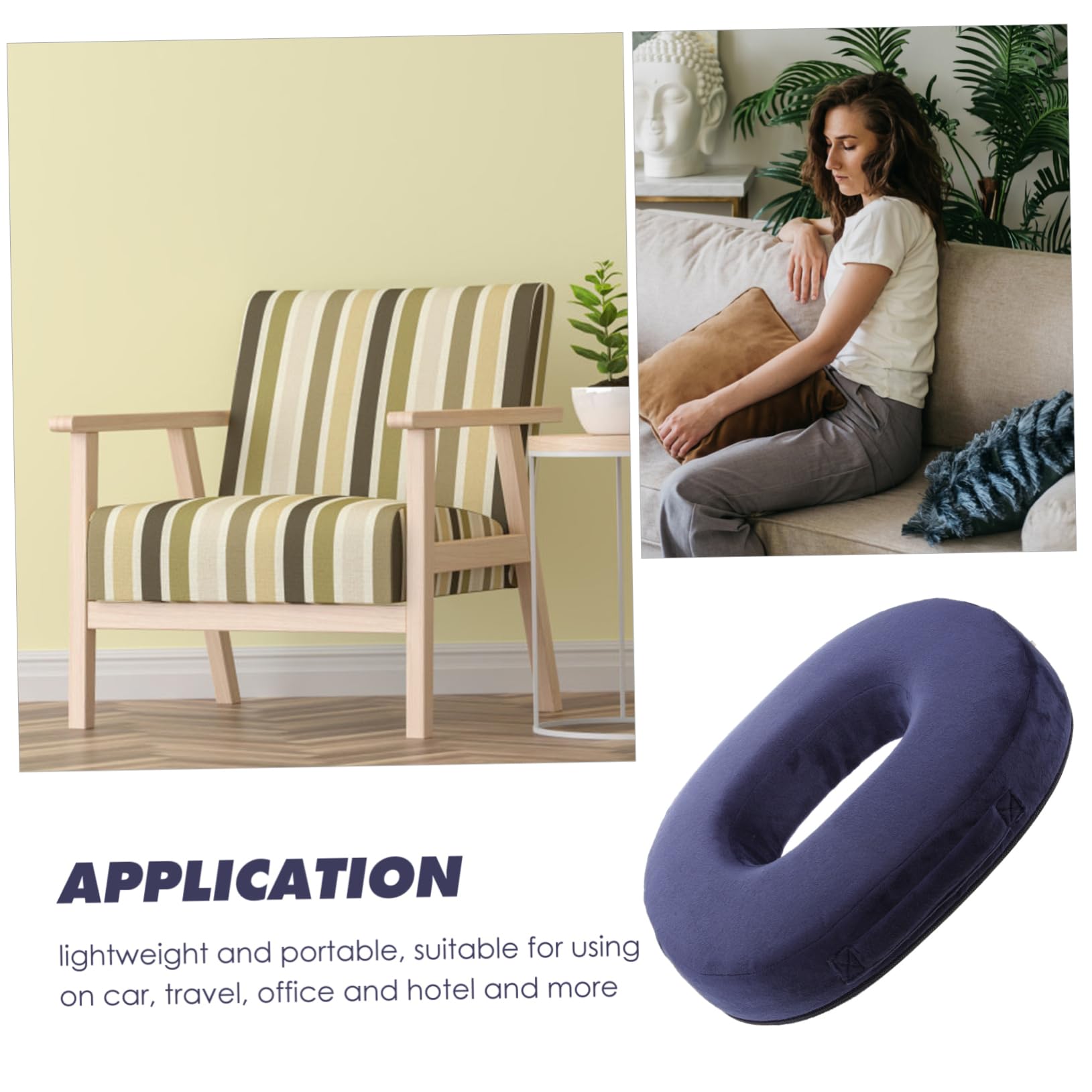 Loft & Aura™ Ergonomic Donut Cushion
