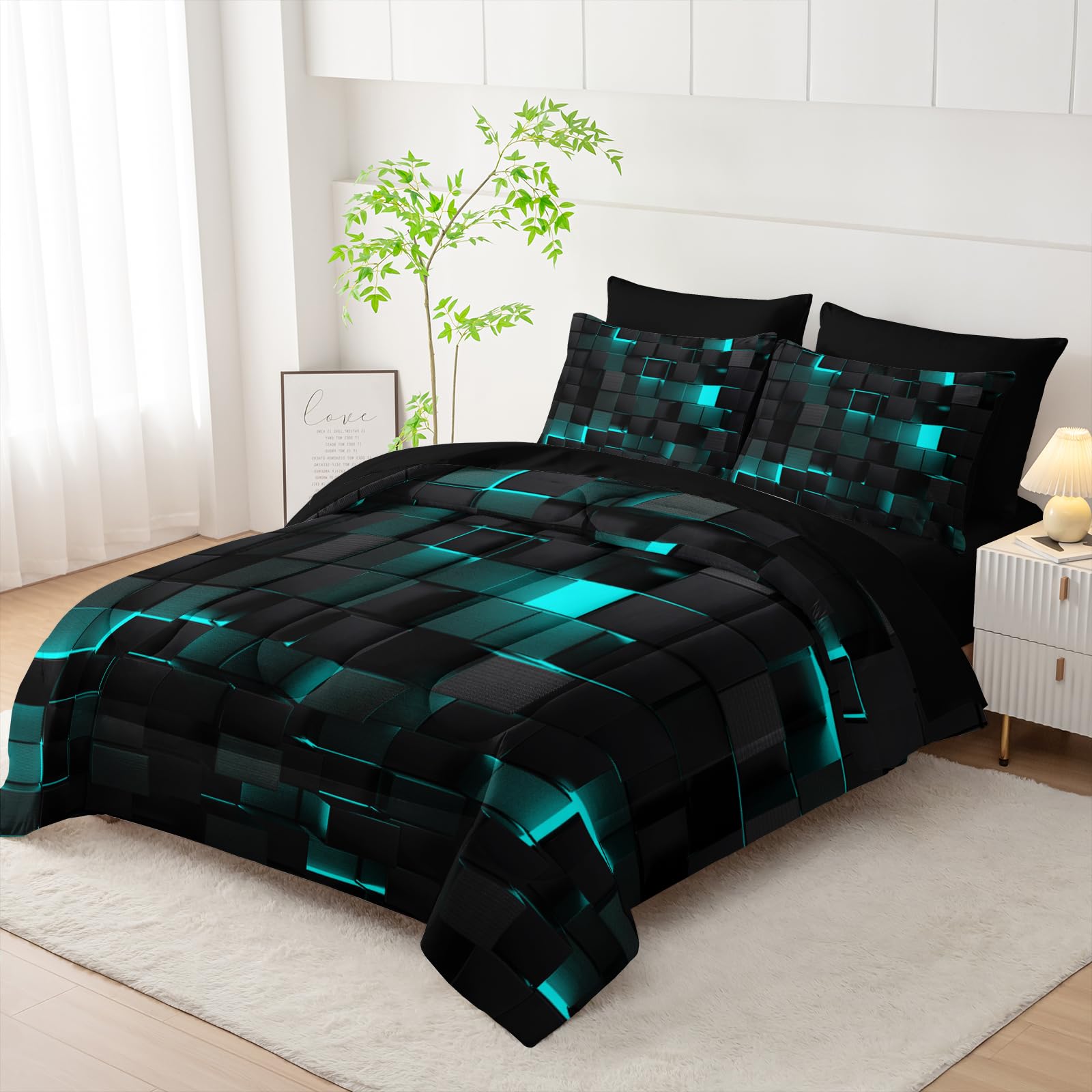 Loft & Aura™ Modern Geometric Bedding Set