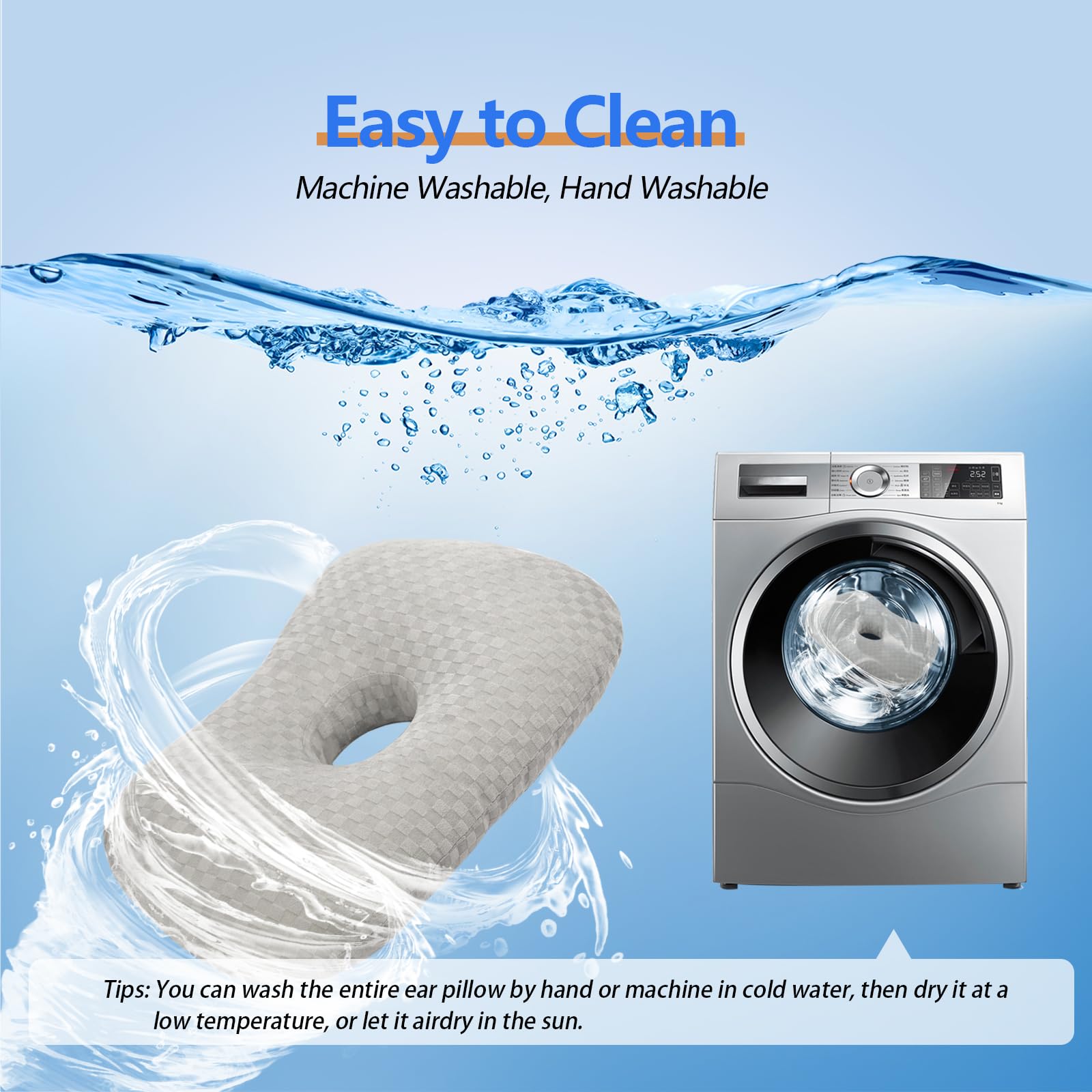 Loft & Aura™ Adjustable Ear Support Pillow