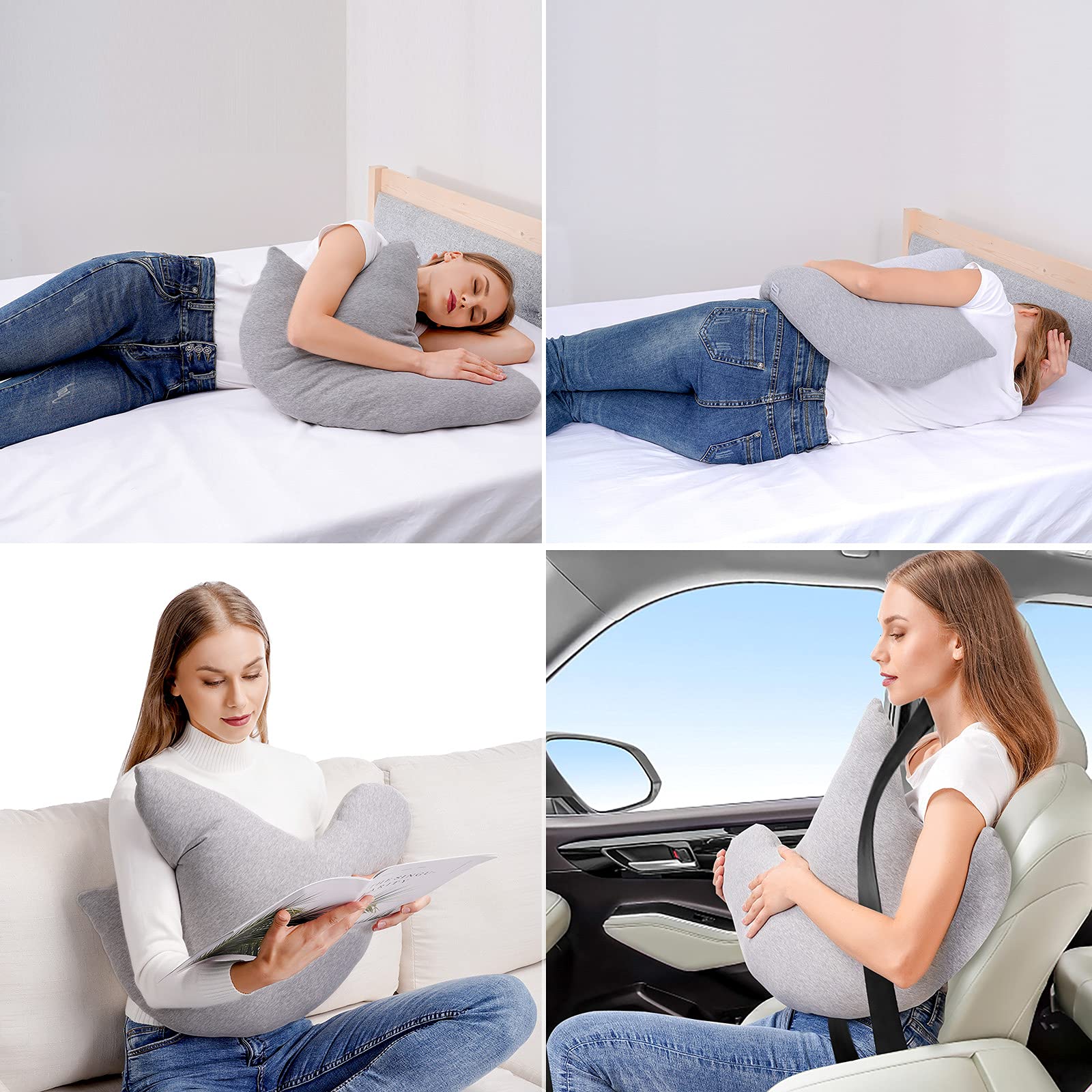 Loft & Aura™ Ergonomic Recovery Support Pillow