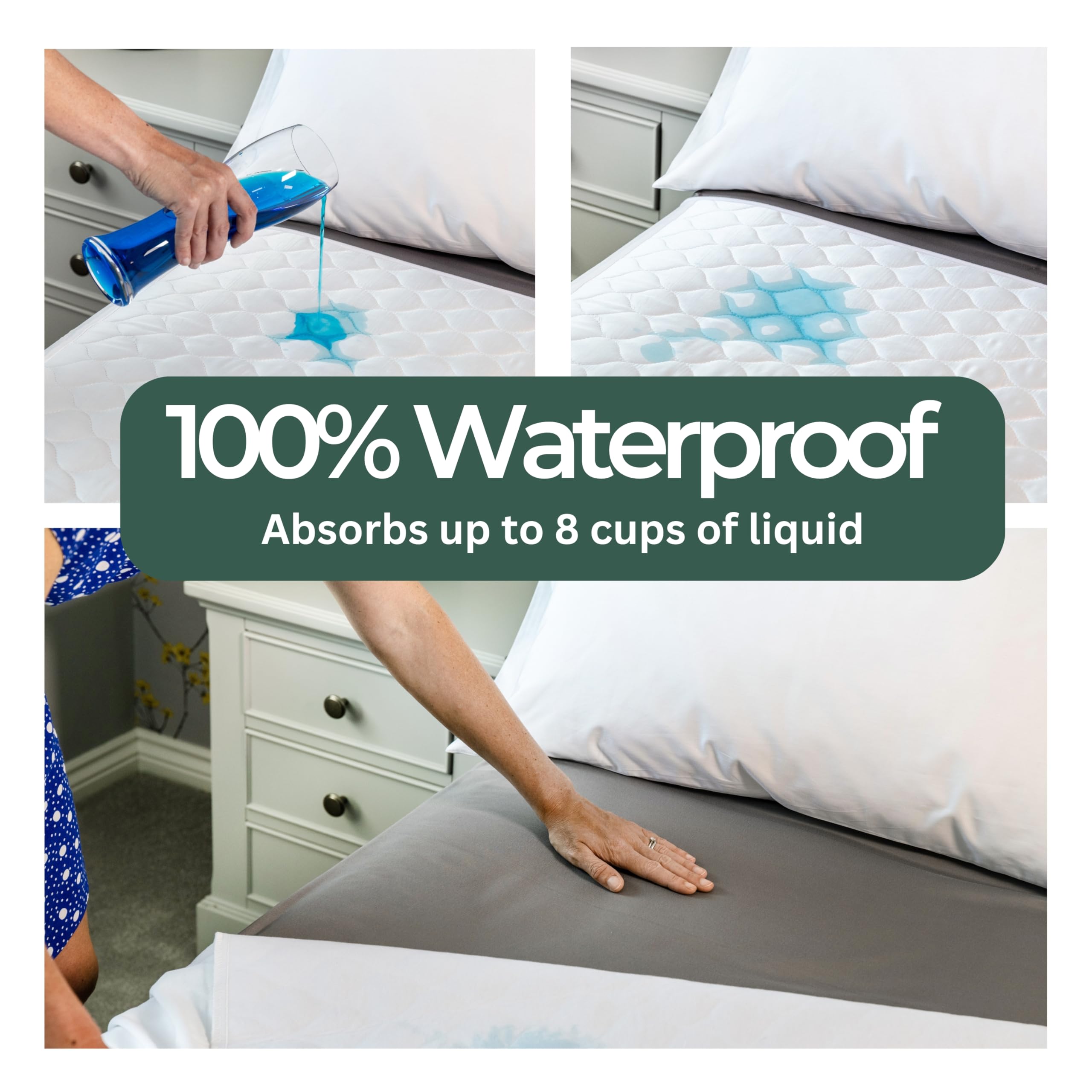 Loft & Aura™ Waterproof Thicken Mattress Protector