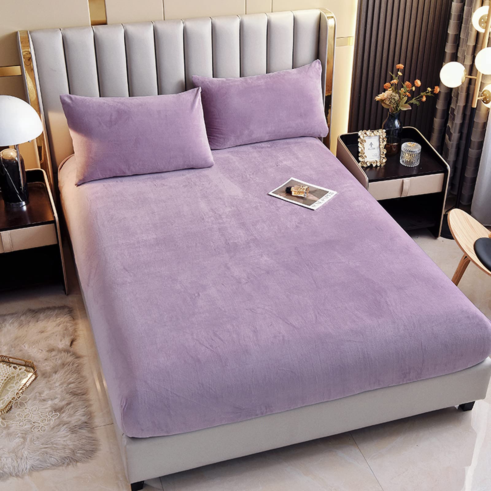 Loft & Aura™ Velvet Thermal Mattress Cover