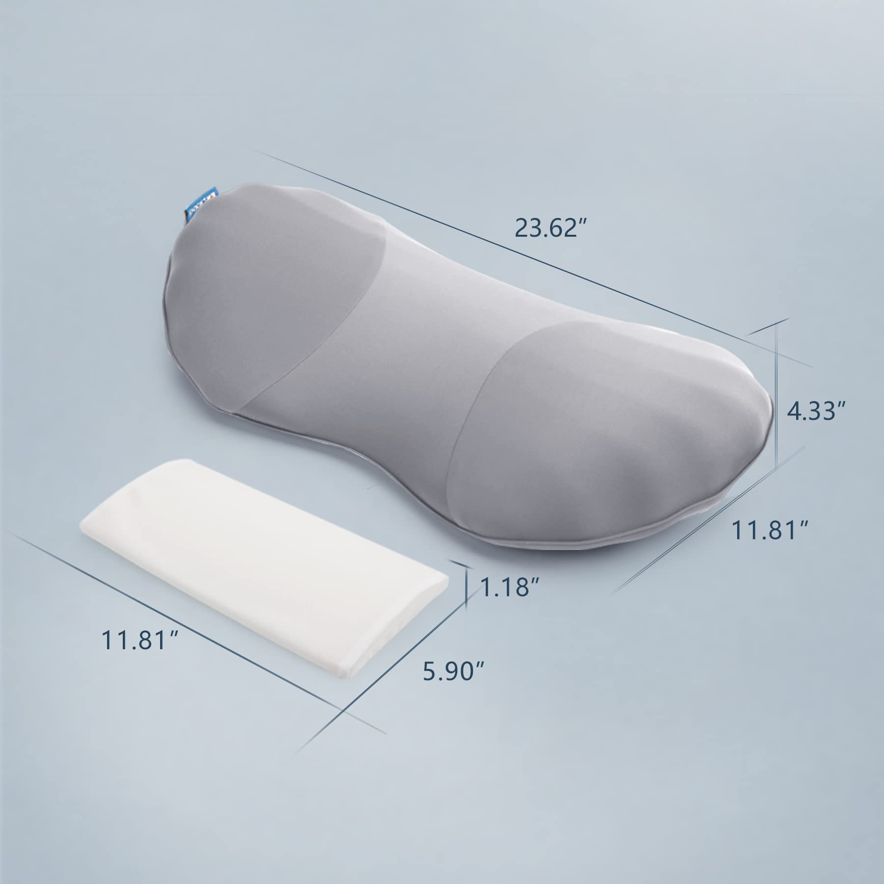 Loft & Aura™ High Rebound Memory Foam Lumbar Pillow