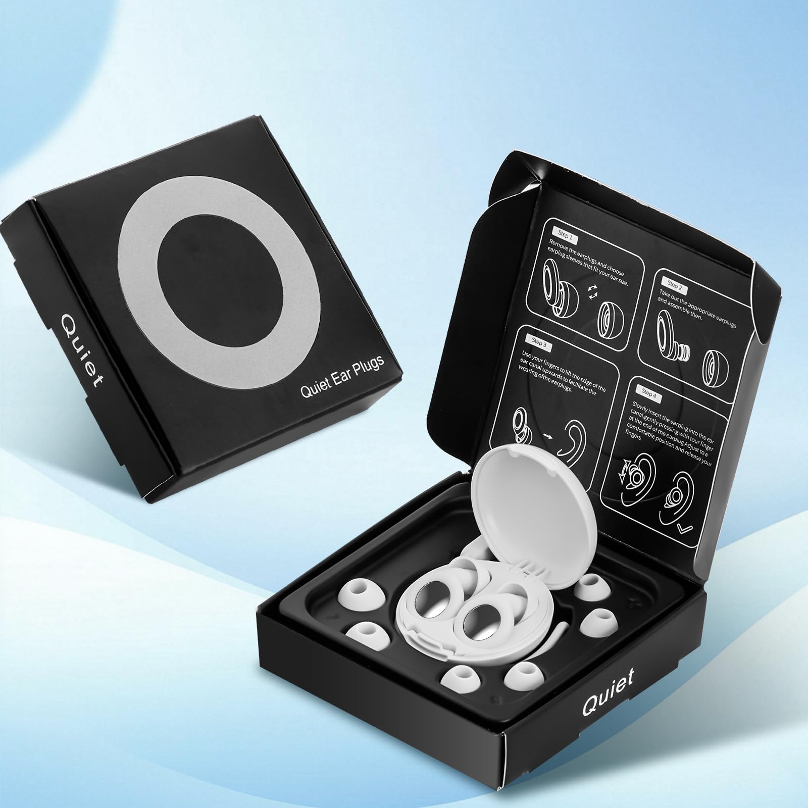 Loft & Aura™ Silicone Earplugs Set – Noise Reduction & Waterproof