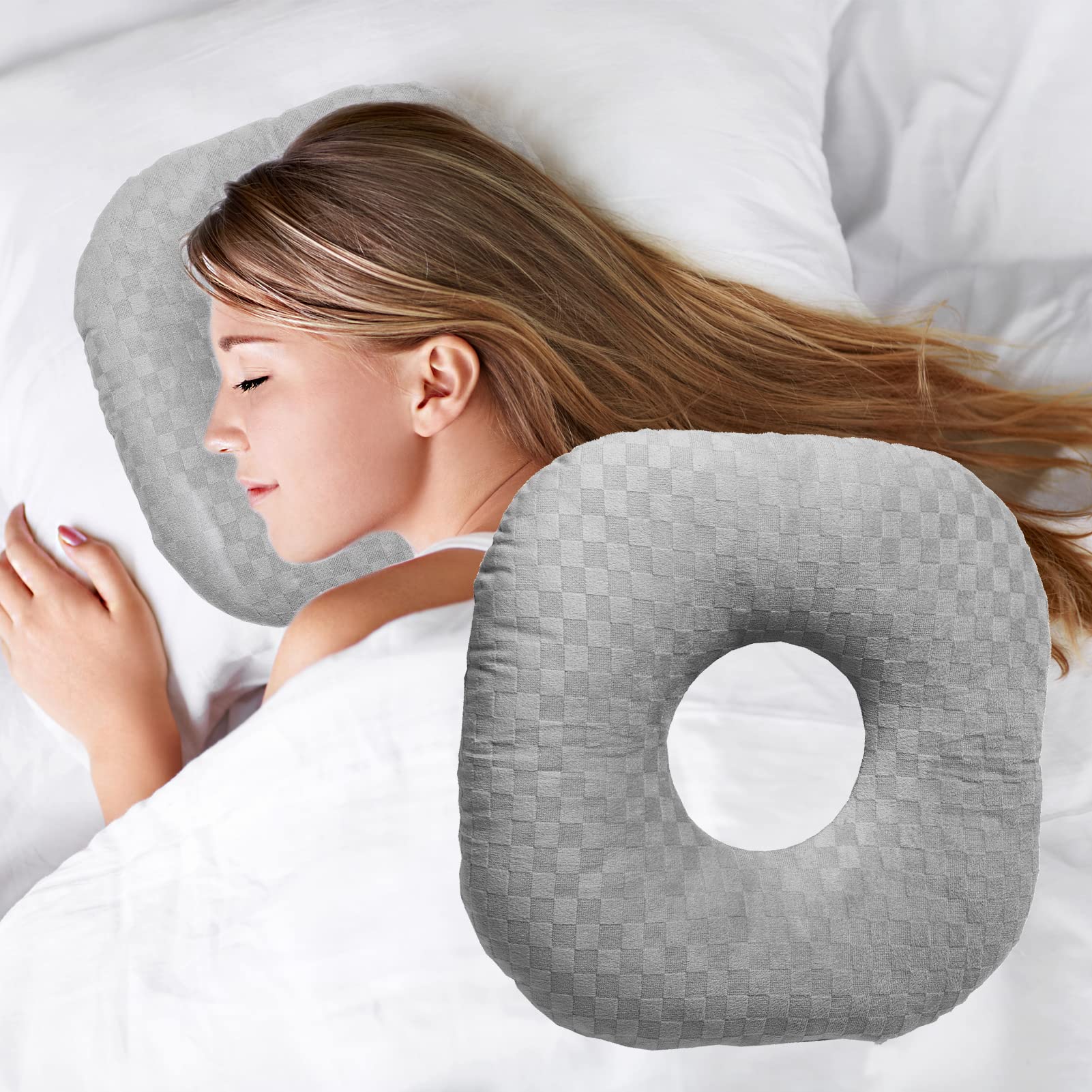 Loft & Aura™ Cotton Adjustable Ear Pillow - Square Shape
