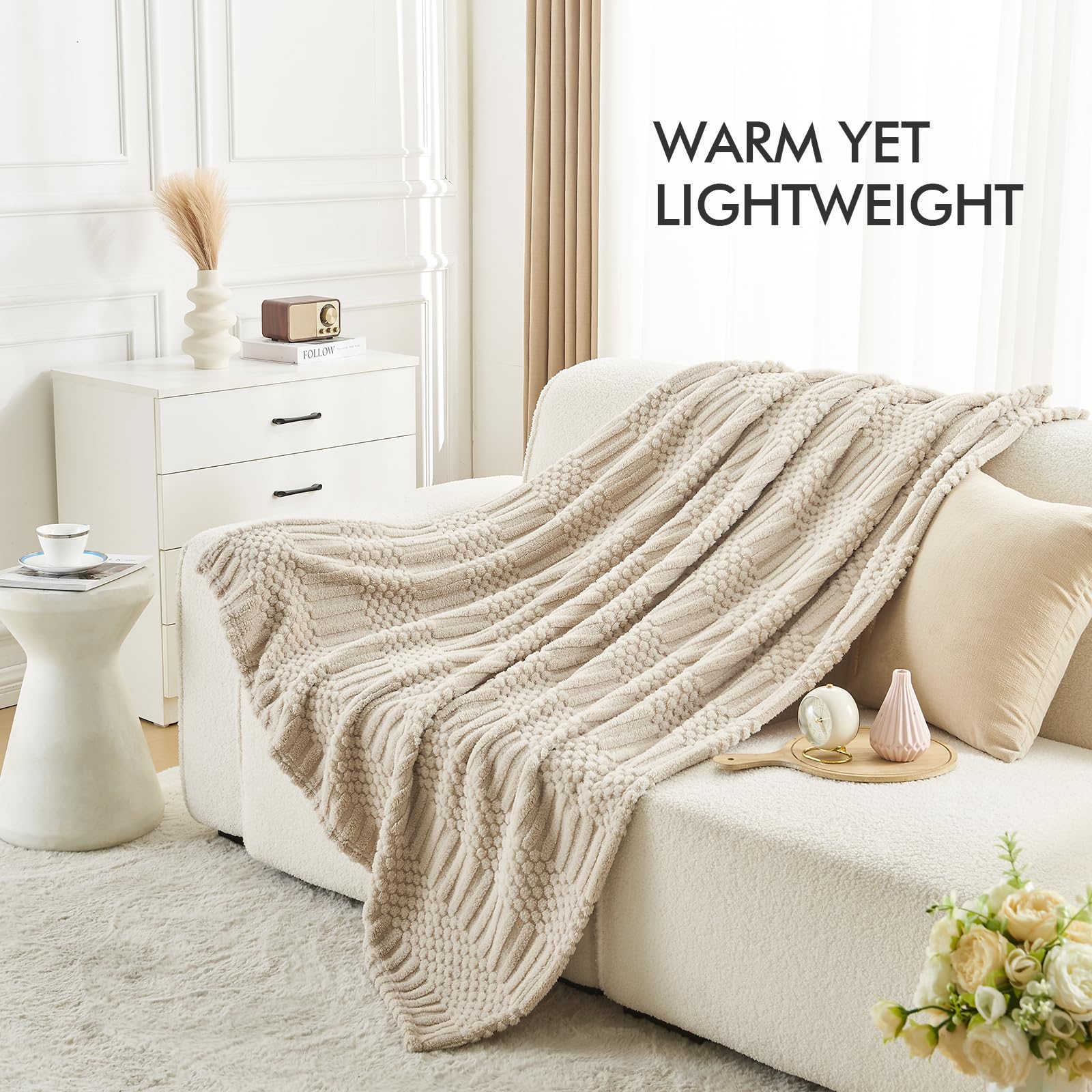 Loft & Aura™ Fleece Throw Blanket for Couch