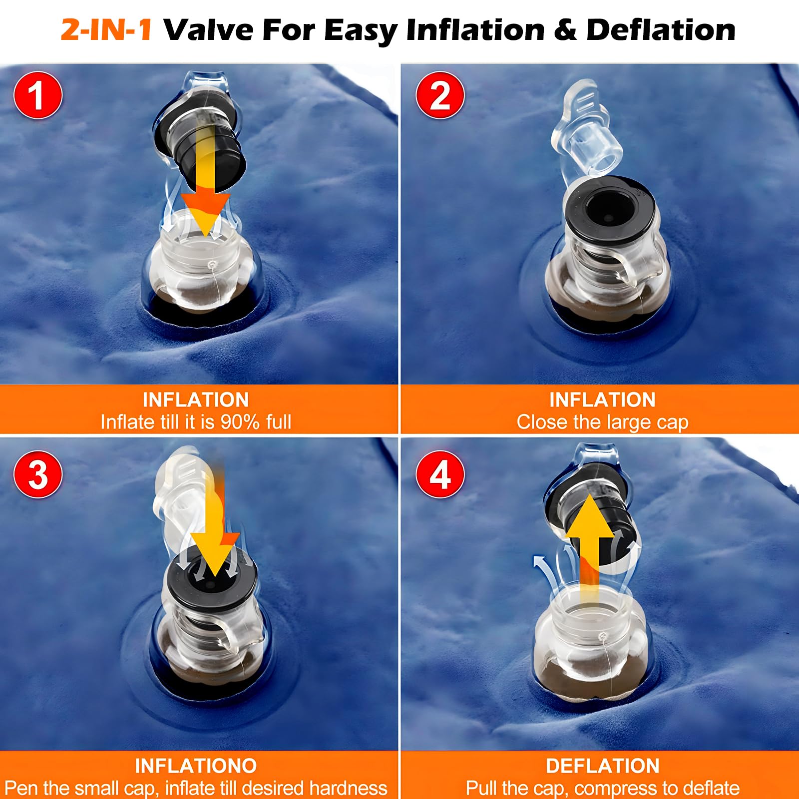 Loft & Aura™ Inflatable Foot Rest Pillow