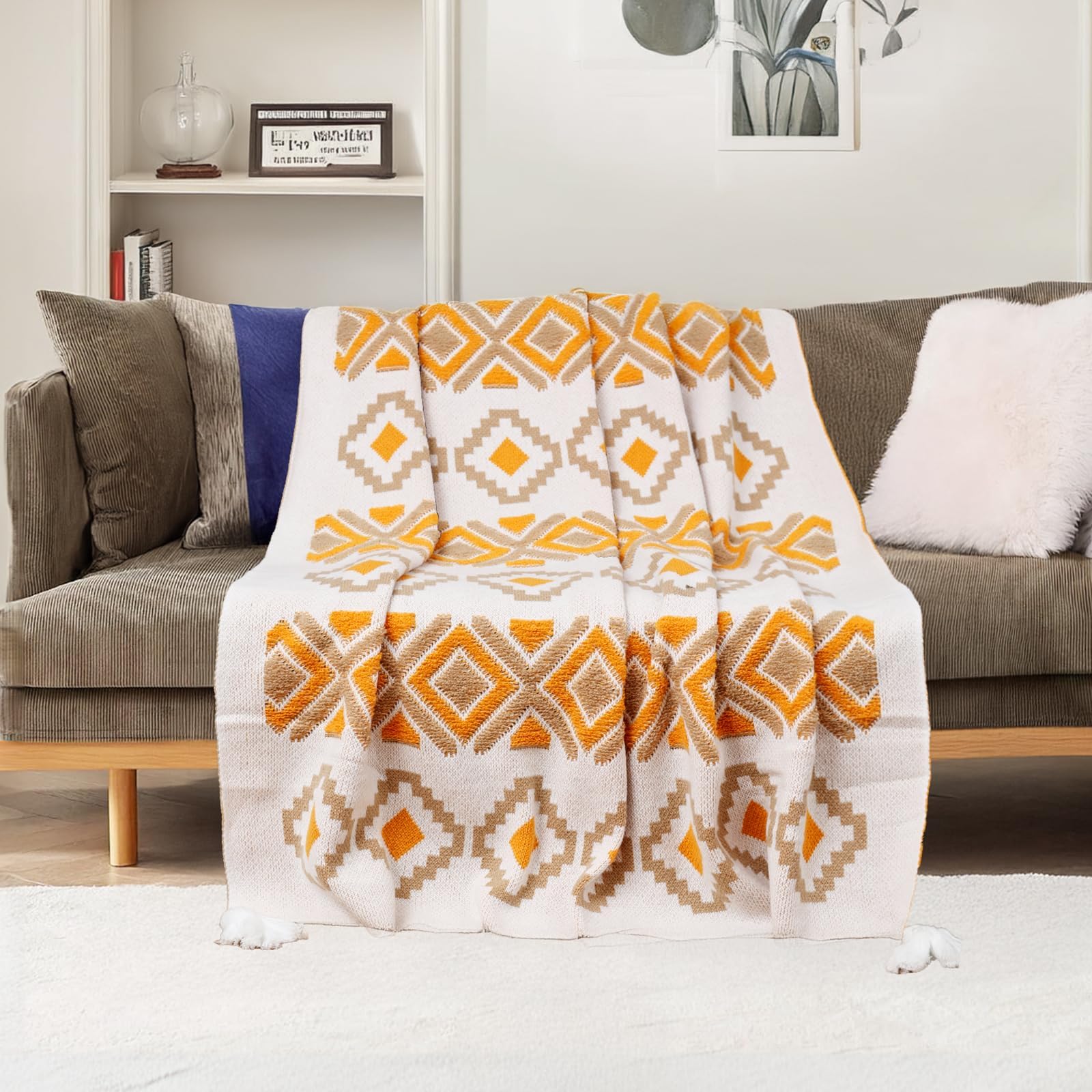 Loft & Aura™ Aztec Boho Woven Throw Blanket