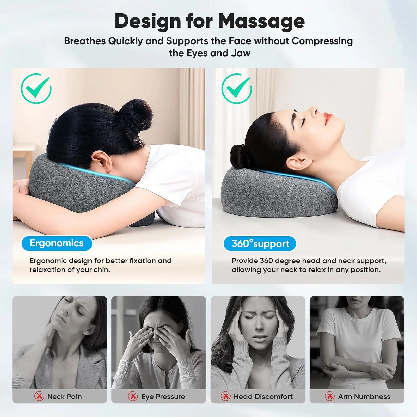 Loft & Aura™ Breathe Easy Face Down Pillow