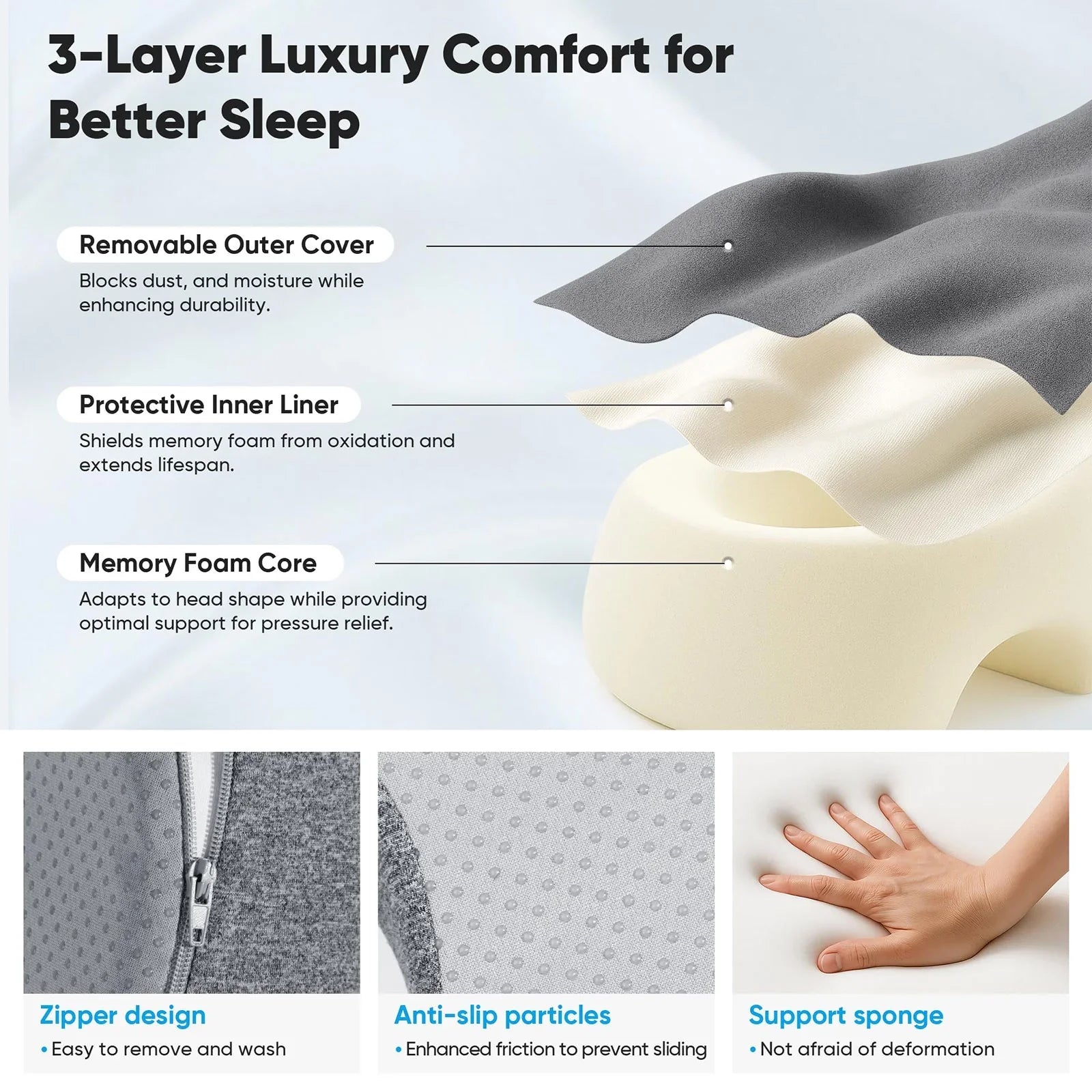 Loft & Aura™ Breathe Easy Face Down Pillow