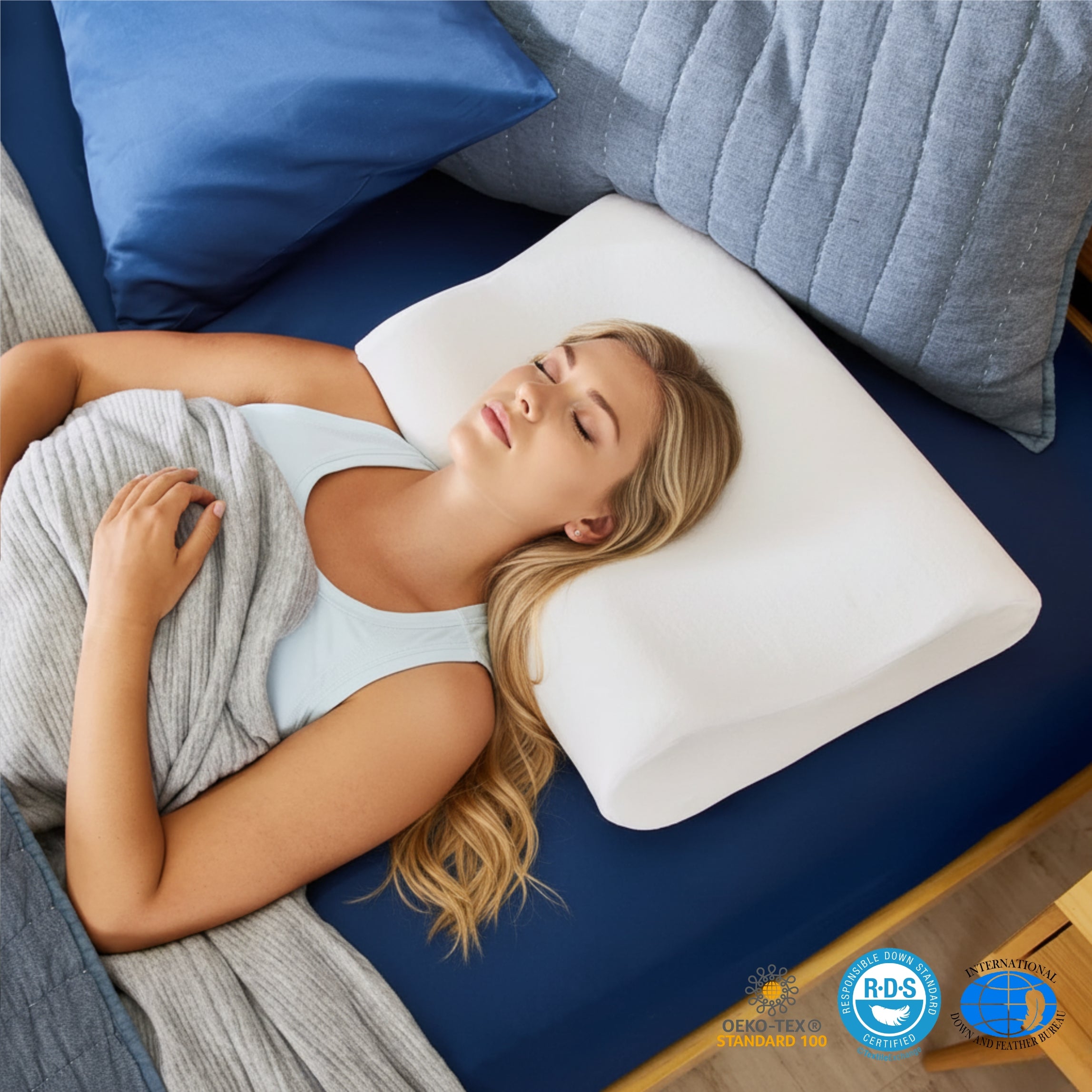Loft & Aura™ Contour Memory Foam Pillow