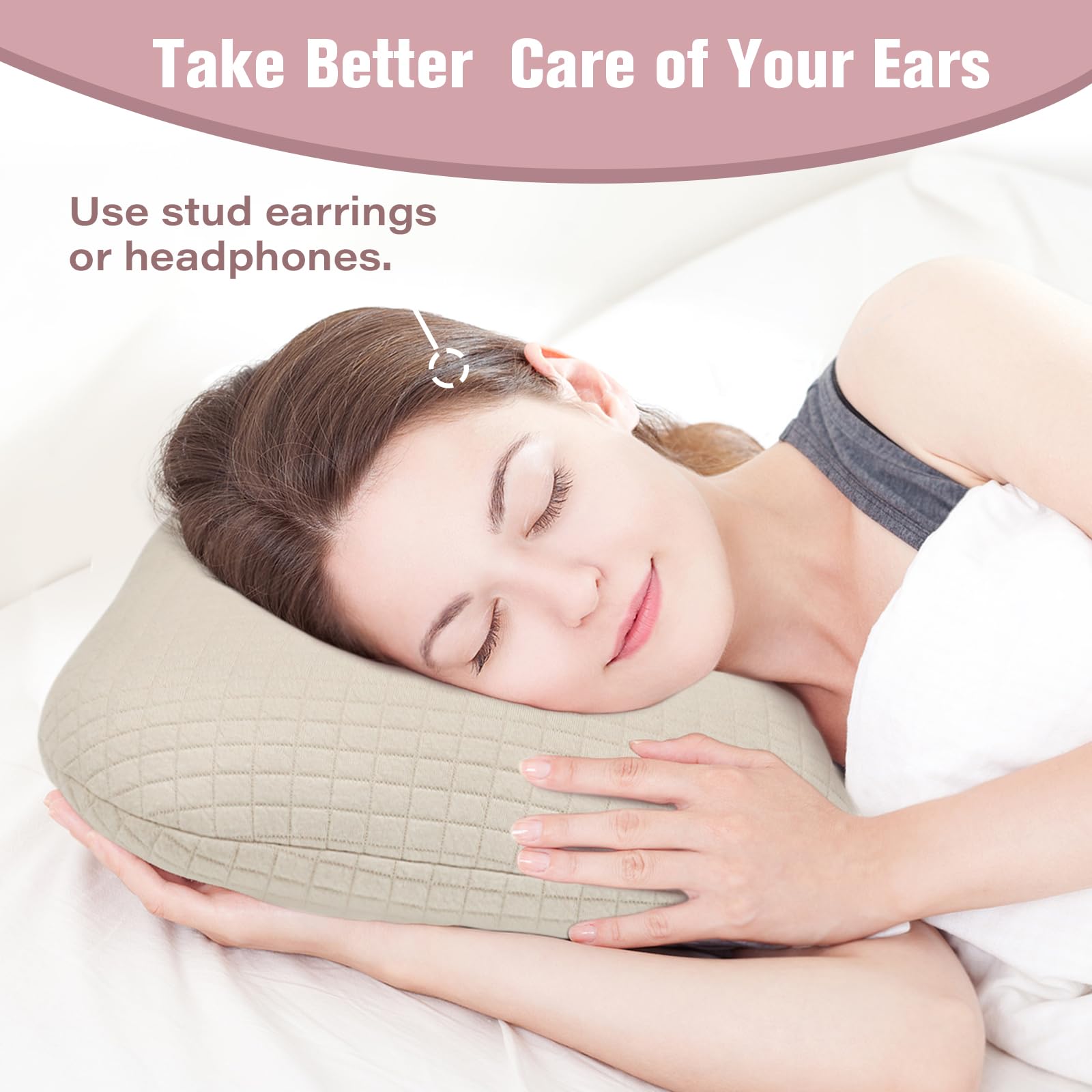 Loft & Aura™ Cotton Comfort Ear Pillow