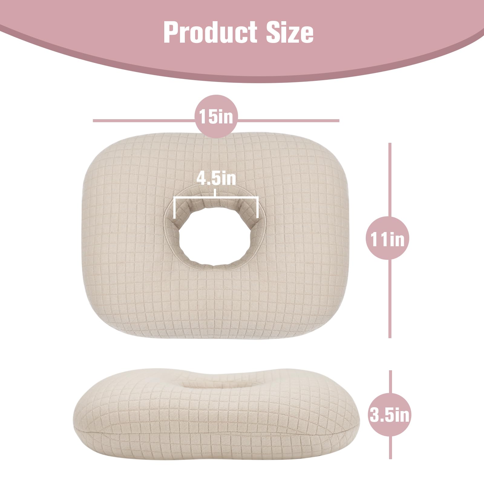 Loft & Aura™ Cotton Comfort Ear Pillow