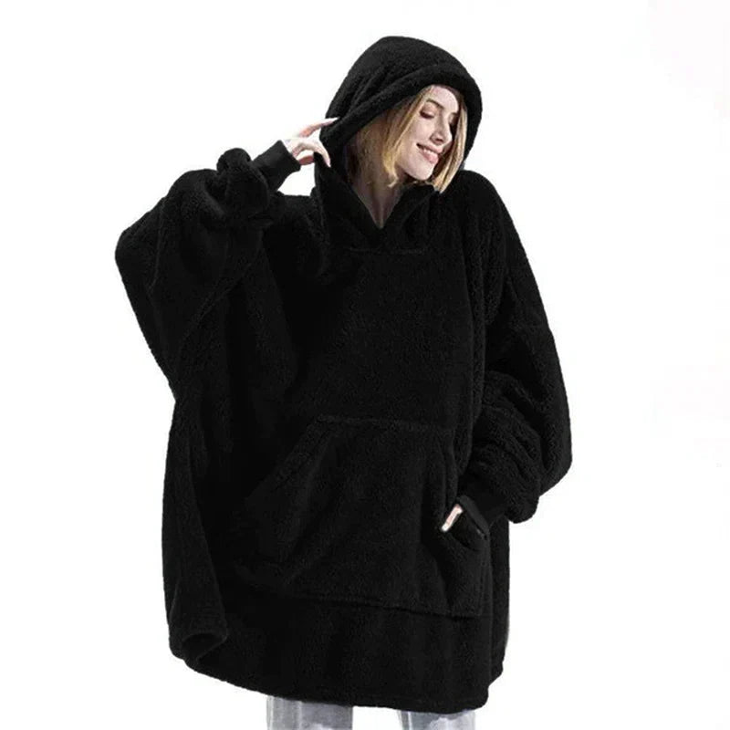 Loft & Aura™ Double Fleece Hooded Pullover Jacket