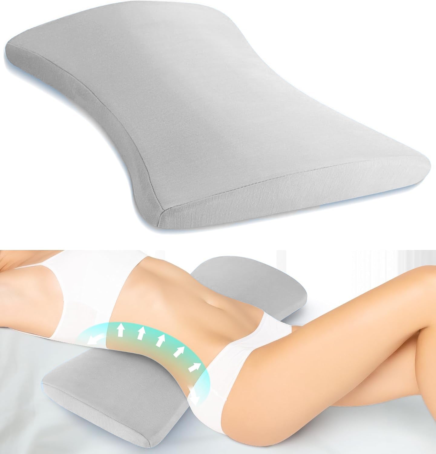 Loft & Aura™ Ergonomic Lumbar Support Pillow