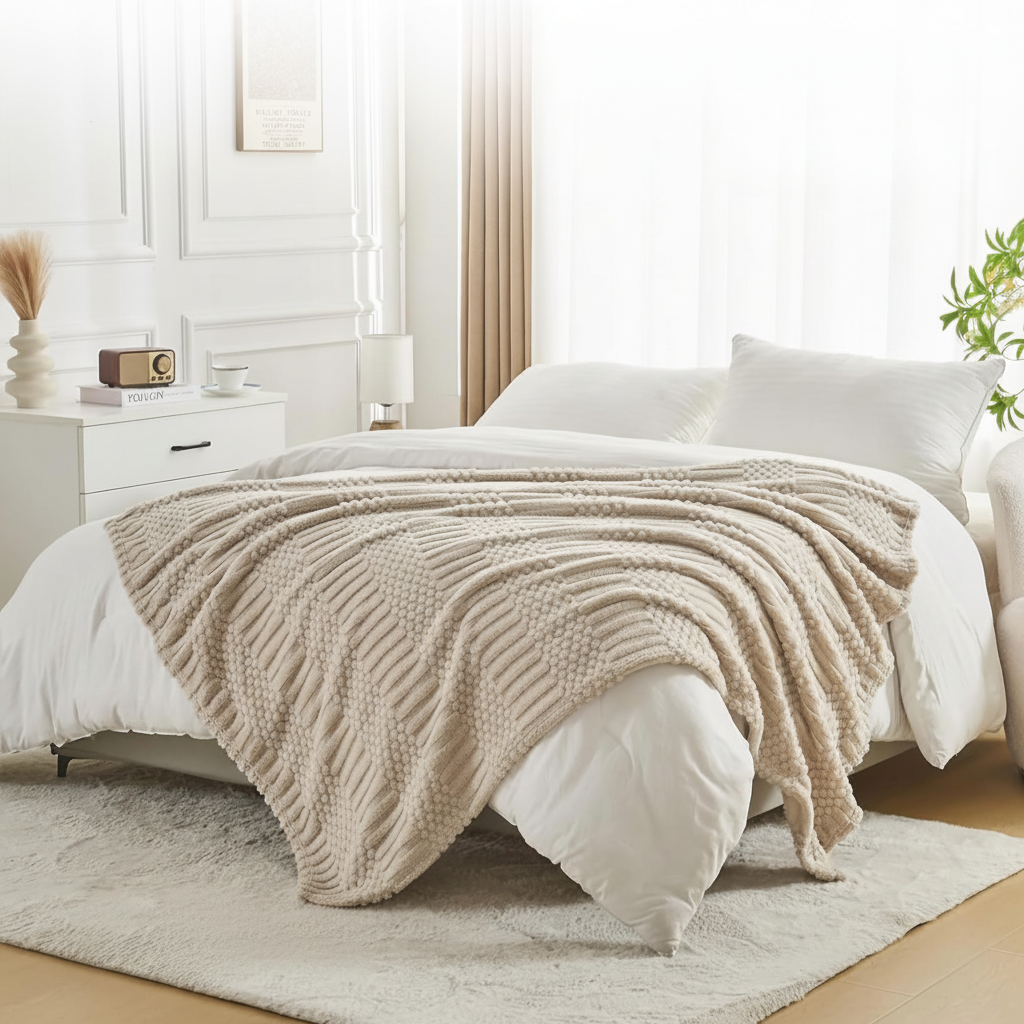 Loft & Aura™ Fleece Throw Blanket for Couch