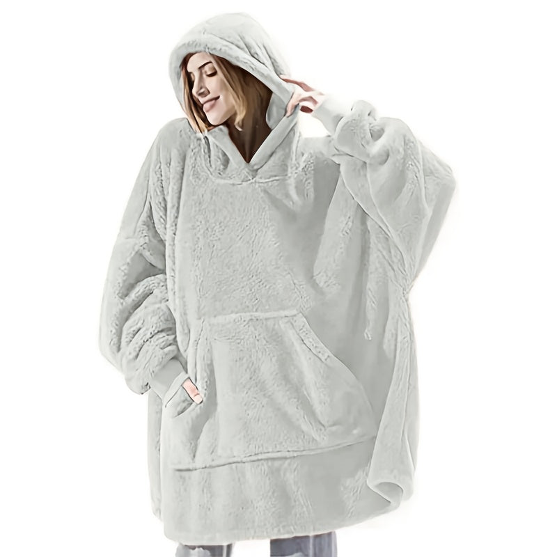 Loft & Aura™ Double Fleece Hooded Pullover Jacket